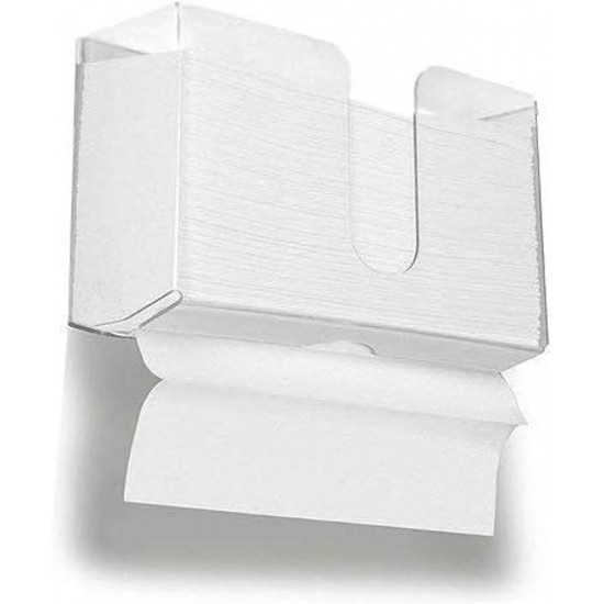 Clear Acrylic Wall Mounted Paper Hand Towel Dispenser Perfect for Kitchen, Bathroom, Restaurants