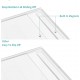 Clear acrylic tissue box with sliding lid for square napkins for home, office & restaurant