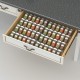 Adjustable Clear Acrylic Spice Rack, 4 Tier Spice Drawer Organizer for Kitchen Cabinets (2 Pack)