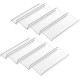 Adjustable Clear Acrylic Spice Rack, 4 Tier Spice Drawer Organizer for Kitchen Cabinets (2 Pack)