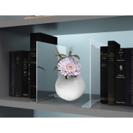 Clear Acrylic Shelf Organizer with 4 dividers to organize shelf storage for closet, kitchen, bedrooms