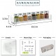 Clear Acrylic Spice Rack & Organizer, Wall Mount, Expandable for Kitchen (3 Pack)
