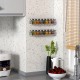 Clear Acrylic Spice Rack & Organizer, Wall Mount, Expandable for Kitchen (3 Pack)