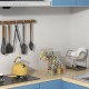 Clear Acrylic Spice Organizer, (5 Tiers) Seasoning Shelf Kitchen Spice for Countertop Pantry Cabinet