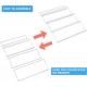 Clear Acrylic Spice Drawer Organizer – (4 Tier) Spice Organizer for Drawer – Durable and Lightweight Spice Rack Drawer Organizer – Adjustable Design – 1 Pack