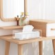 Refillable Clear Acrylic Facial Tissue Box with Magnetic Lid