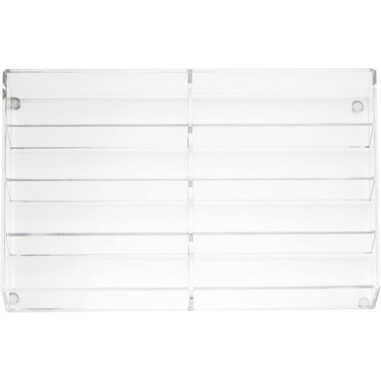 Clear Acrylic Sunglass Eyeglass Organizer Tray with (8 Compartments), Multipurpose Accessories Drawer Tray