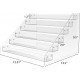 Clear Acrylic Spice Rack Organizer For Cabinet, (6 Tier) Spice Shelf Can Organizer for Kitchen Pantry Countertop