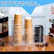 Clear Acrylic Coffee Dispenser and Organizer for Paper Cup (3 Compartments)