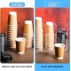 Clear Acrylic Coffee Dispenser and Organizer for Paper Cup (3 Compartments)