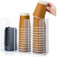 Clear Acrylic Coffee Dispenser and Organizer for Paper Cup (3 Compartments)