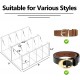Belt Organizer, Clear Acrylic Belt Storage Holder for The Closet and Drawer, 8 Compartments Belt Box