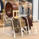 Clear Acrylic Belt Organizer with 3 Compartments, Belt, Makeup & Tie Container Storage Holder for Closet, Shelf, and Dresser Drawers