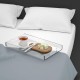 Acrylic Serving Tray (45x35)cm, Spill Proof, Clear Decorative Tray, Coffee tray, Table Countertop with Handles tray 