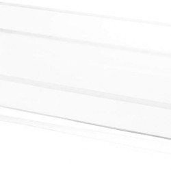 Clear Acrylic Tray-Decorative Clear Rectangular Organizer for Bedside, Bathroom or Office Storage (26.67x15.24x2.54 cm)