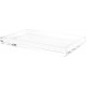 Clear Acrylic Tray-Decorative Clear Rectangular Organizer for Bedside, Bathroom or Office Storage (26.67x15.24x2.54 cm)
