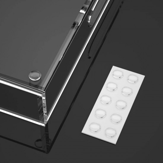 Acrylic Serving Tray (50x30)cm, Spill Proof, Clear Decorative Tray, Coffee tray, Table Countertop with Handles tray 