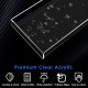 Clear Acrylic Tray for Toilet Tank, Bathroom & Bathtub Tray, Perfume Tray Countertop for Soap, Towel, Tissue, Candle, Plant (30x13x3 cm)