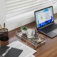 Clear Acrylic Tray for Toilet Tank, Bathroom & Bathtub Tray, Perfume Tray Countertop for Soap, Towel, Tissue, Candle, Plant (30x13x3 cm)