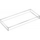 Clear Acrylic Tray for Toilet Tank, Bathroom & Bathtub Tray, Perfume Tray Countertop for Soap, Towel, Tissue, Candle, Plant (30x13x3 cm)