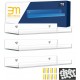 Clear Acrylic Shelves for Wall - Pack of 3 Invisible Floating Bookshelf with Installation Kit & Covers to Hide Screws - Decoration & Storage Acrylic Wall Shelf s Room, Bathroom & Kitchen