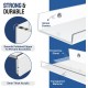 Clear Acrylic Shelves for Wall - Pack of 3 Invisible Floating Bookshelf with Installation Kit & Covers to Hide Screws - Decoration & Storage Acrylic Wall Shelf s Room, Bathroom & Kitchen