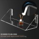 Clear Acrylic Floating Wall Shelves, Wall Mounted, 5mm thickness,(3 pack),(11x40x15cm)