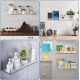 Clear Acrylic Floating Shelf for Wall, Wall Display Shelves Storage Rack for Bathroom Living Room Kitchen and Office (3 Pack)