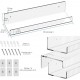 Clear Acrylic Floating Shelf for Wall, Wall Display Shelves Storage Rack for Bathroom Living Room Kitchen and Office (3 Pack)