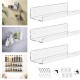 Clear Acrylic Floating Shelf for Wall, Wall Display Shelves Storage Rack for Bathroom Living Room Kitchen and Office (3 Pack)