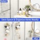 Acrylic Bathroom Organizer & Shampoo Holder, Wall Mounted, Sturdy and Durable, (Two Shelves)
