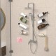 Acrylic Bathroom Organizer & Shampoo Holder, Wall Mounted, Sturdy and Durable, (Two Shelves)