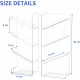 Acrylic Bathroom Organizer & Shampoo Holder, Wall Mounted, Sturdy and Durable, (Two Shelves)