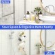 Acrylic Bathroom Organizer & Shampoo Holder, Wall Mounted, Sturdy and Durable, (One Shelf)