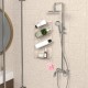 Acrylic Bathroom Organizer & Shampoo Holder, Wall Mounted, Sturdy and Durable, (One Shelf)
