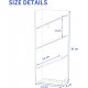 Acrylic Bathroom Organizer & Shampoo Holder, Wall Mounted, Sturdy and Durable, (One Shelf)