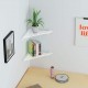 Clear Acrylic Wall Mount Floating Corner Shelf (28x38cm)for Bottles, Cups and Plants(4 Pack)