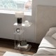 Clear Acrylic Side Table 3 Tiers (C Shape) Small Snack Table for Living Room, Bedroom, Bathroom