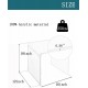 Clear Acrylic End Table with Rounded Edges, Small Side Table, for Living Room, Bedrooms, Modern Occasional Tables