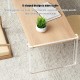 Acrylic Coffee Table for Living Room, Clear Acrylic Legs with Wood Desktop, bed table, side table for Home, Office & Study