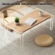 Acrylic Coffee Table for Living Room, Clear Acrylic Legs with Wood Desktop, bed table, side table for Home, Office & Study