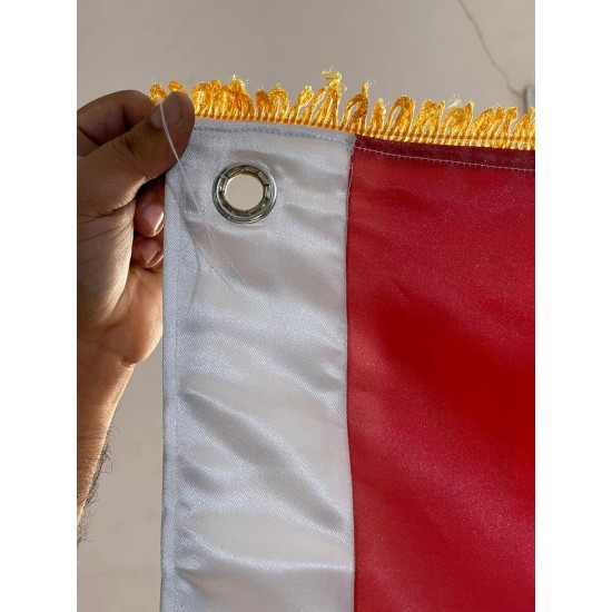 EGYPTIAN National Flag, printed fabric,(150x90)cm, double sided (double layers), decorated 3 sides, indoor outdoor
