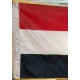 EGYPTIAN National Flag, printed fabric,(150x90)cm, double sided (double layers), decorated 3 sides, indoor outdoor