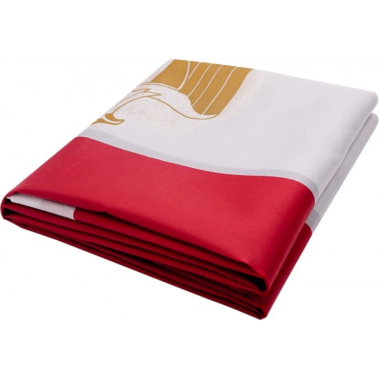 EGYPTIAN National Flag, printed fabric,(150x90)cm, double sided (double layers), decorated 3 sides, indoor outdoor