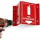 “Fire Extinguisher” Projecting Sign with Arrow (15cm) Polished Acrylic V shape