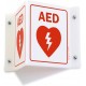 Acrylic "AED" Projecting Sign (15x15cm)