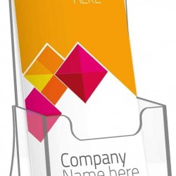 Acrylic Brochure Holder for Trifold Pages with 3mm premium Acrylic for Literature Holder, Magazine, Pamphlet, Booklets, Menu, (6 Pack) (21x9x13cm)