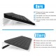 Clear Acrylic Tilted Computer Keyboard Holder for Easy Ergonomic Typing for Stand Office Desk, Home, School, Great Gifts Any Holidays and Festivals