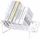  Acrylic Desktop Bookcase, Book Storage Organizer Bookshelves, Clear Modern Tabletop Storage Rack