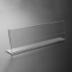Clear Acrylic Name Plates for Desks, Horizontal Slant Back (5x20cm) Sign Holder for Table Display for Office, Meeting Room & Classroom, Blank (12 Pack)